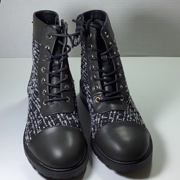 Charter Club Vandelle Womens Zip up Ankle Combat & Lace-up Boots, - Picture 8 of 12